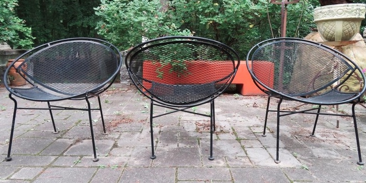 Mid century store patio chairs